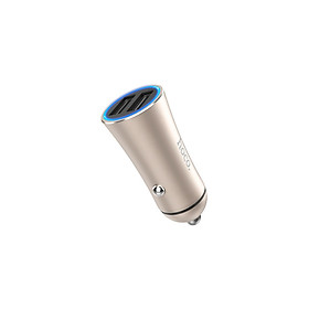 Mua Cốc sạc Xe Hơi Hoco Z30A 2 Cổng Sạc Nhanh 2.4A + Tặng Iring Khay - Chính Hãng
