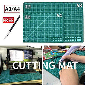 【Có hàng sẵn】A3/A4 Tấm lót cắt giấy Cutting mat khổ Thớt cắt giấy kirigami