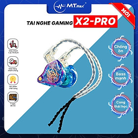 Tai Nghe Gaming X2 Pro Có Micro - Tai Nghe Nhét Tai Nghe Nhạc Thiết Kế Cong Thái Học Âm Bass Mạnh Mẽ Chống Ồn Cực Tốt Giá Rẻ Nhất Năm 2024 hàng chính hãng