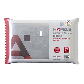 Bản lề Hafele DIY Inox 304 giảm chấn, thẳng, trùm ngoài - 315.07.113