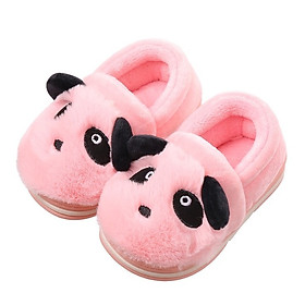 GIày bốt cổ thấp hình gấu panda hồng xinh xắn, giày bé gái 1-3 tuổi