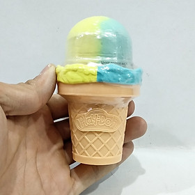 Đồ Chơi Đất Nặn Kem Cây Ngọt Ngào - Play-Doh E5332 - Mẫu 1 - Kem Ốc Quế Xanh Vàng