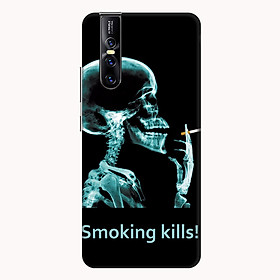 Ốp lưng điện thoại Vivo V15 hình Smoking Kills - Hàng chính hãng