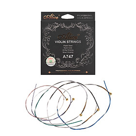 Bộ Dây Đàn Violin Bạc Al/Mg A747 ALICE (Bộ E-A-D-G)