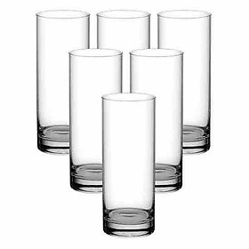 Bộ 6 Ly Thủy Tinh Ống Cao Uống Cà Phê Camdaco (315ML)