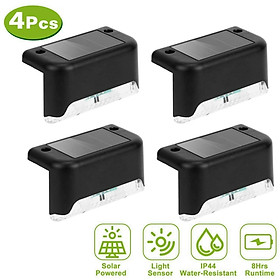 Mua Đèn Led Năng Lượng Mặt Trời Màu Đen Ánh Sáng Vàng Trang Trí Sân Vườn Ban Công Lối Đi Bậc Thang