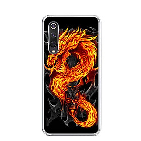 Ốp lưng dẻo cho điện thoại Xiaomi Mi 9 SE - 0218 FIREDRAGON - Hàng Chính Hãng