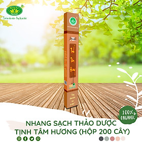 Mua Nhang sạch thảo dược Tịnh Tâm Hương 4 tấc thời gian cháy 60 phút