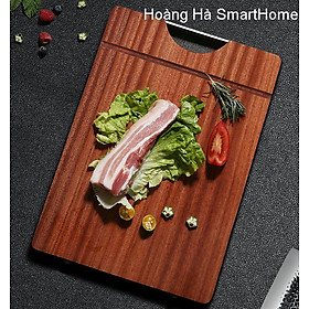 Mua Thớt Gỗ Chữ Nhật Cao Cấp Nhật Bản Gỗ Mun  Không Mùn  Không Mốc KT: 18x28x2.5Cm Tặng cặp móc treo thớt inox 304