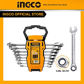 Mua Bộ 8 cờ lê miệng vòng hai chiều (8-19mm) Ingco HKSPAR1082