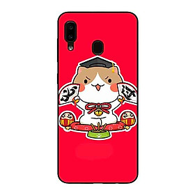 Ốp Lưng in cho Samsung A20 / A30 Mẫu Mèo May Mắn 7̣ - Hàng Chính Hãng