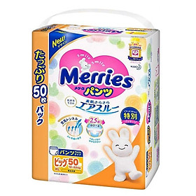 Bỉm - Tã quần Merries Jumbo size XL 50 miếng Cho bé 12 22kg