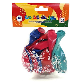 Bóng In Happy Birthday Đủ Màu 8 Cái