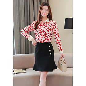 Áo sơ mi nữ titishop smn336 đỏ