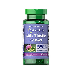Thực Phẩm Chức Năng - Viên Uống Bổ Gan, Giải Độc Gan, Tăng Cường Chức Năng Gan Puritan'S Pride Milk Thistle Extract 1000Mg (90 Viên)