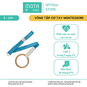 Đồ chơi vòng tập cơ tay cho bé 3-6 tháng Montessori Mota - Hỗ trợ phát triển vận động - Hàng chính hãng