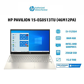 Mua Laptop HP Pavilion 15-eg0513TU 46M12PA | i3-1125G4 | 4GB | 256GB | 15.6  FHD | Win 10 Hàng chính hãng