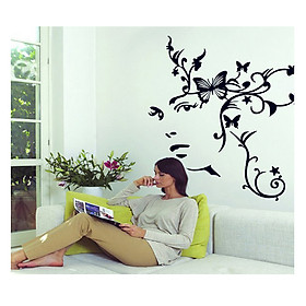 Decal dán tường Họa tiết cô gái-PK45