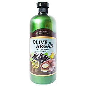 Dầu gội Olive & Argan 2 trong 1 3W CLINIC OLIVE&ARGAN 2 IN 1 SHAMPOO