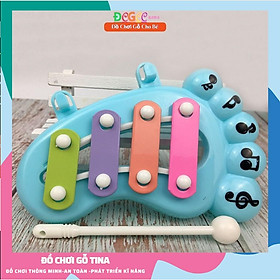 Đồ Chơi Nhạc Cụ - Đồ Chơi Cho Bé TINA Đàn Xylophone 4 Âm Sắc Giúp Bé Cảm Thụ Âm Thanh Trong Vang Với Bàn Chân Dễ Thương