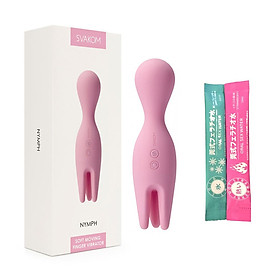 Máy Rung Mát Xa Kích Thích Ngực Cho Nữ Svakom Nymph - 5 Chế Độ Rung Phần Đầu - 3 Chế Độ Xoay Ngoáy - Tặng Nước Tình Yêu Nóng Lạnh Oral Sex - Che Tên Sản Phẩm