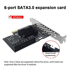 Khai thác 6/12/16/20 Cổng Thẻ mở rộng bộ điều khiển SATA 6Gb sang PCI Express Bộ chuyển đổi PCIe sang SATA III Bộ chuyển đổi PCIE Riser cho PC D