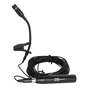 Xtuga ma-200 cardioid bình ngưng trống Microphone với Stand Mount clip cho saxophones, piano, guitar.