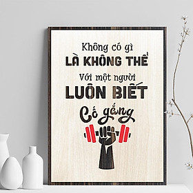 Mua Tranh decor chữ truyền cảm hứng trong công việc học tập hiệu quả. Nhận thiết kế theo yêu cầu