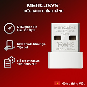 Mua Bộ Chuyển Đổi Wifi Mercusys MW150US USB Wifi Nano N150 - Hàng Chính Hãng