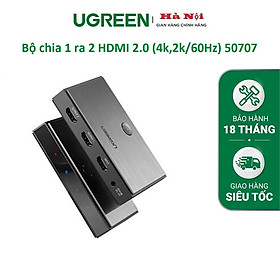 Mua Bộ chia HDMI 2.0 ra 2 cổng hỗ trợ 4kx2k/60Hz chính hãng Ugreen 50707 Hàng chính hãng