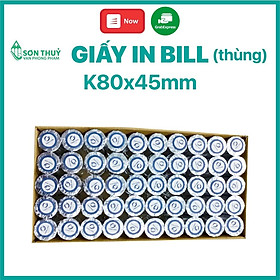 Mua THÙNG 100 CUỘN GIẤY IN BILL K80x45 - GIẤY IN HÓA ĐƠN 80MM / GIẤY IN NHIỆT K80