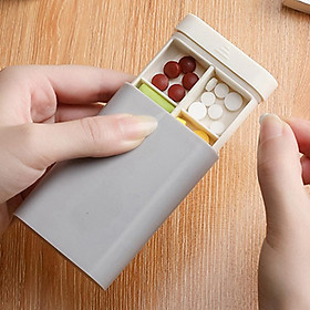 Travel Pill Box Holder Storage Box Organizer Drug Tablet Dispenser