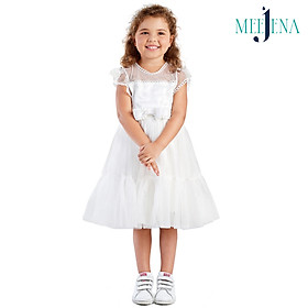 Váy Bé Gái Công Chúa Vải SATIN phối lưới VOAN - MEEJENA 11-34 kg - 1902