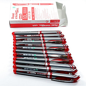 Bút ký Pentel ENERGEL nét bút 0.5/0.7/1.0mm màu xanh, đỏ