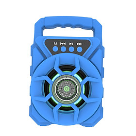 Portable Disco Bluetooth Speaker Rechargeable  Sound Wireless Blue