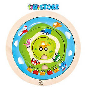 Đồ chơi xếp hình vòng xoay giao thông HAPE