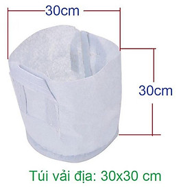 Mua 5 Túi vải địa có quai xách trồng cây ( 30x30 ) - Tiện sử dụng  bền  đẹp  tái sử dụng