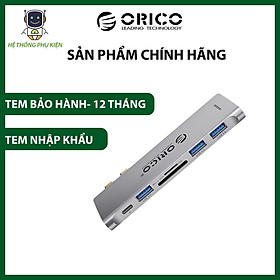 Mua Đế Cắm (Docking) Đa Năng 6 Trong 1 Cổng Type C ORICO 2CT-6TS Hàng Chính Hãng