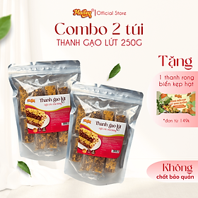 [COMBO 2 TÚI 500G] Thanh gạo lứt chà bông/rong biển mix hạt Mailey Túi 250g - Bánh gạo lứt ăn kiêng hỗ trợ giảm cân