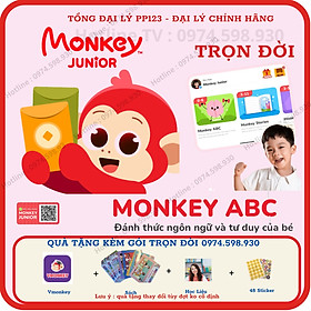 Monkey Junior (Trọn đời,1 năm)Voucher Mã học  Tiếng Anh online