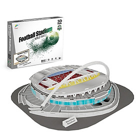 Đồ chơi lắp ráp Giấy 3D Mô hình Sân Vận Động Wembley Kèm đèn LED trang trí