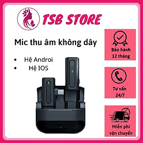 Mua Micro thu âm  Mic livestream cài áo  giảm tiếng ồn  bắt âm tốt  thu âm chuyên nghiệp - Micro không dây bluetooth tương thích nhiều thiết bị  kết nối cho điện thoại  máy tính  máy quay