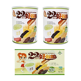 Combo 2 Hộp Bột Ngũ Cốc Dinh Dưỡng 22 Complete Nutrimix Wheat Grass 750g + Tặng 1 Hộp Giấy Complete Nutrimix