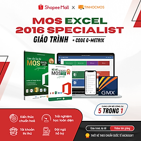 Sách - Combo "Làm Chủ Bài Thi MOS Excel 2016 Specialist", Ứng dụng tin học văn phòng cơ bản - tinhocmos - Trọn bộ MOS Excel