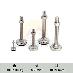 Mua A-V/A-VS/A-VP/A-VU - Chân tăng chỉnh chiều cao inox 304 đế cao su  nhựa M6  M8  M10  M12  M16  M20 cao cấp Hàn Quốc