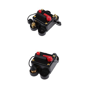 2x 12V-24V 150A 80A Circuit Breaker Reset Fuse Car Boat Fuse Holder Waterproof Fuse For Protection System