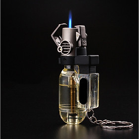 Mua Bật lửa khò 1 tia  lửa mạnh chống gió tốt  có dây đeo chìa khóa