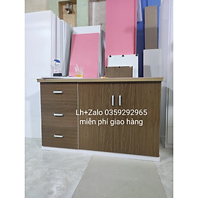 Tủ bếp mini nhựa đài Loan ốp mặt gạch