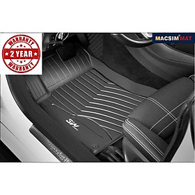 Thảm lót sàn Mercedes GLB 2020- Nhãn hiệu Macsim 3W chất liệu nhựa TPE đúc khuôn cao cấp - màu đen