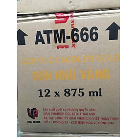 Sơn nhũ vàng ATM 666 Sỉ 12 lon két